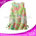 new fashion design high quality cotton India style colorful print baby girls dress